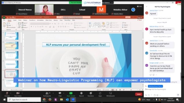 webinar on how Neuro-Linguistic Programming (NLP) can empower psychologists