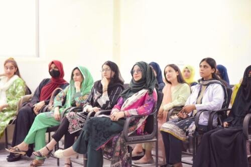 Neuro-Linguistic Programming Seminar audience at Abasyn University Islamabad